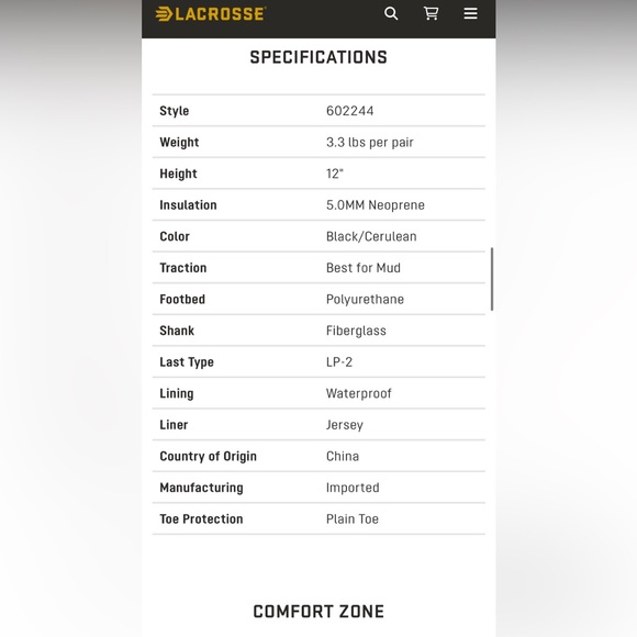 Women’s LaCrosse Alpha Range boots - Picture 5 of 5